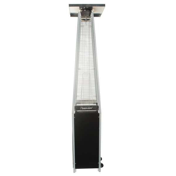Flame Patio Heater, Black Silver